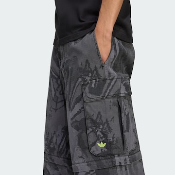 ADIDAS ORIGINALS Wide leg Cargo trousers in Grey