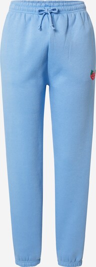 Daisy Street Pantalon 'MEGAN' en bleu fumé / vert / rouge, Vue avec produit
