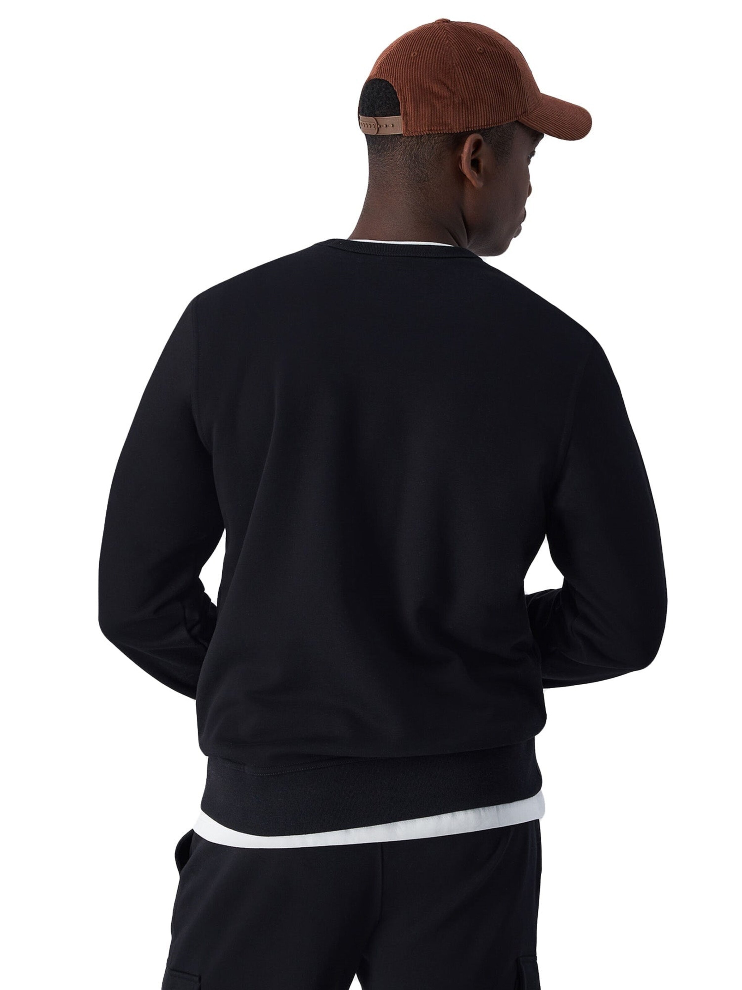 Champion Vinterjakke 'CREWNECK SWEATSHIRT BLACK' i sort