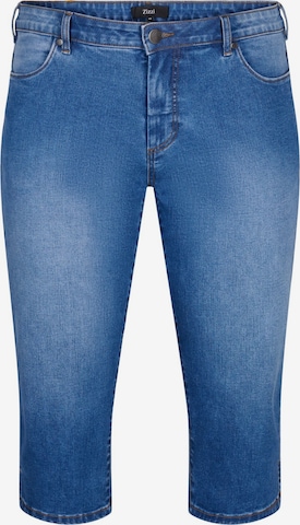 Slimfit Jeans di Zizzi in blu: frontale