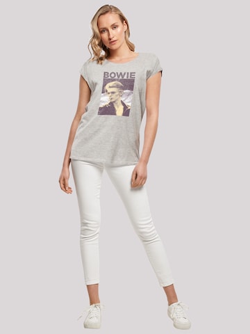 F4NT4STIC Shirt 'David Bowie Smoking Photograph' in Grijs