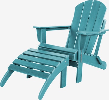 Aspero Zitmeubels 'Adirondack' in Blauw: voorkant