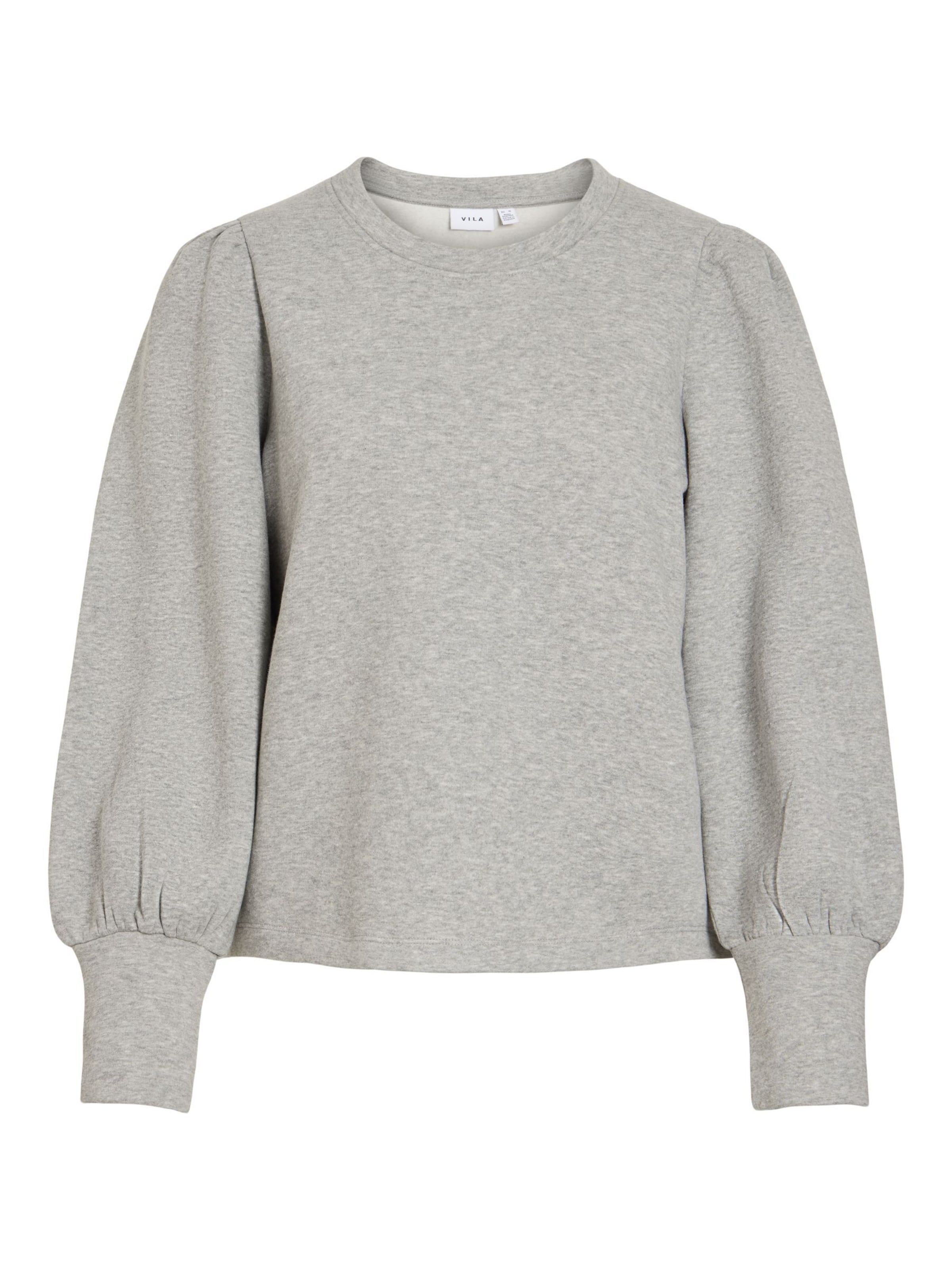 Sweat-shirt 'VIVERA' VILA en gris : devant