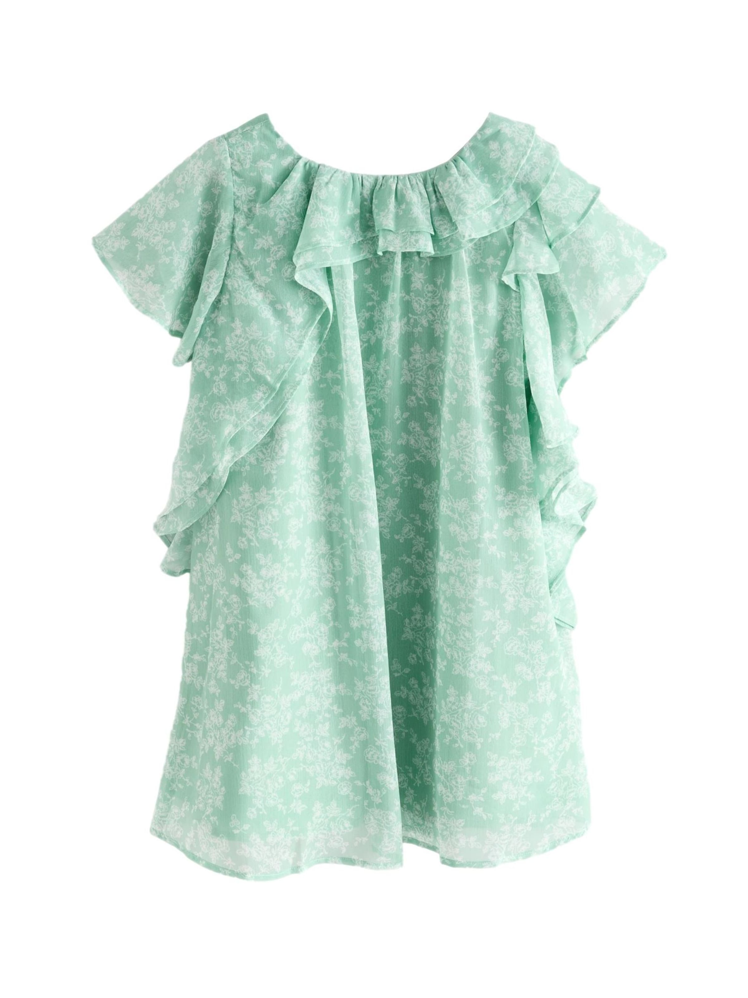 LAURA ASHLEY Jurk in Groen: voorkant