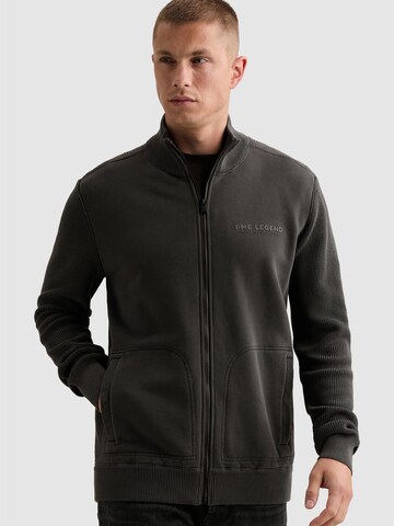 PME Legend Overgangsjakke 'Sweat jacket with zipper closure and high collar' i grå