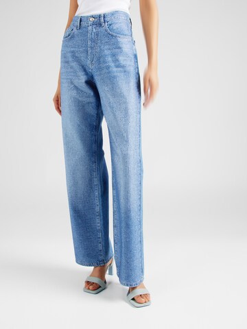 TOPSHOP Loosefit Jeans i blå: framsida
