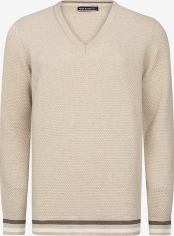 Pull-over Felix Hardy en beige : devant