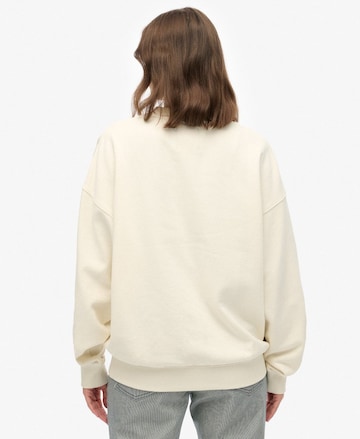Sweat-shirt 'Tokyo Narrative' Superdry en blanc