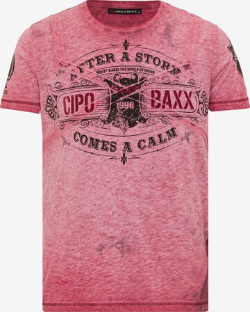 CIPO & BAXX Shirt in Pink: front