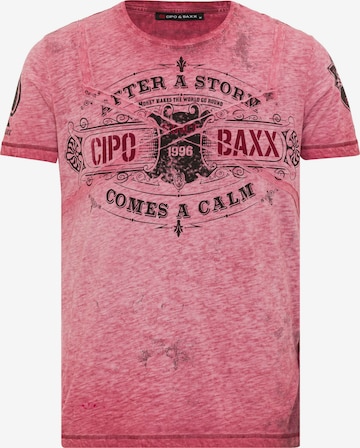 CIPO & BAXX T-Shirt in Pink: predná strana
