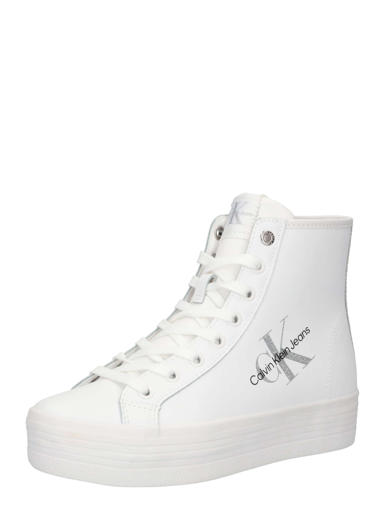 Wf8jz Trampki & sneakersy Calvin Klein Jeans Trampki wysokie w kolorze Białym 