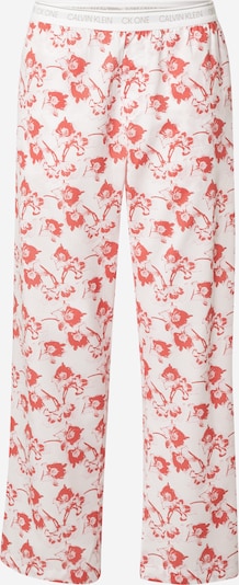 Pantaloni de pijama 'CK One' Calvin Klein Underwear pe gri deschis / roșu pepene / alb, Vizualizare produs