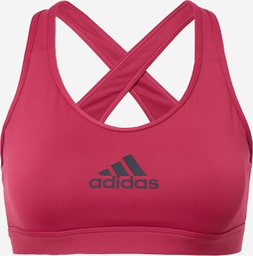 ADIDAS SPORTSWEARBustier Sportski grudnjak 'Powerreact Train Medium-Support' - crvena boja: prednji dio