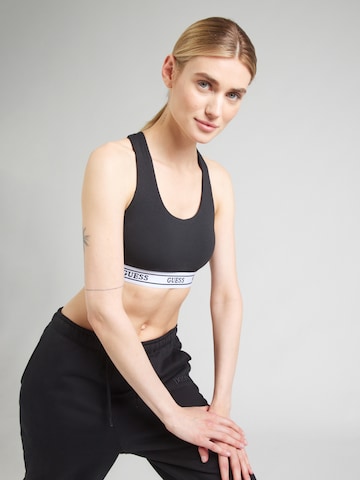 GUESSBustier Sportski grudnjak 'NEW ALINE' - crna boja: prednji dio