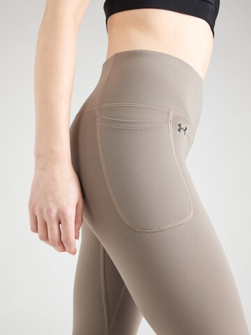 UNDER ARMOUR Skinny Workout Pants 'Motion' in Grey