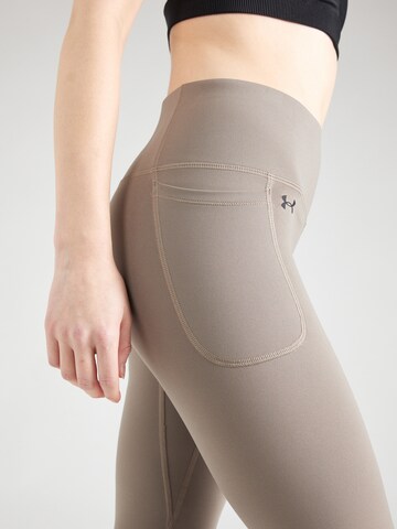 UNDER ARMOUR Skinny Sporthose 'Motion' in Grau