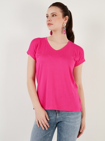 LELA Shirt 'Grundes' in Pink: front