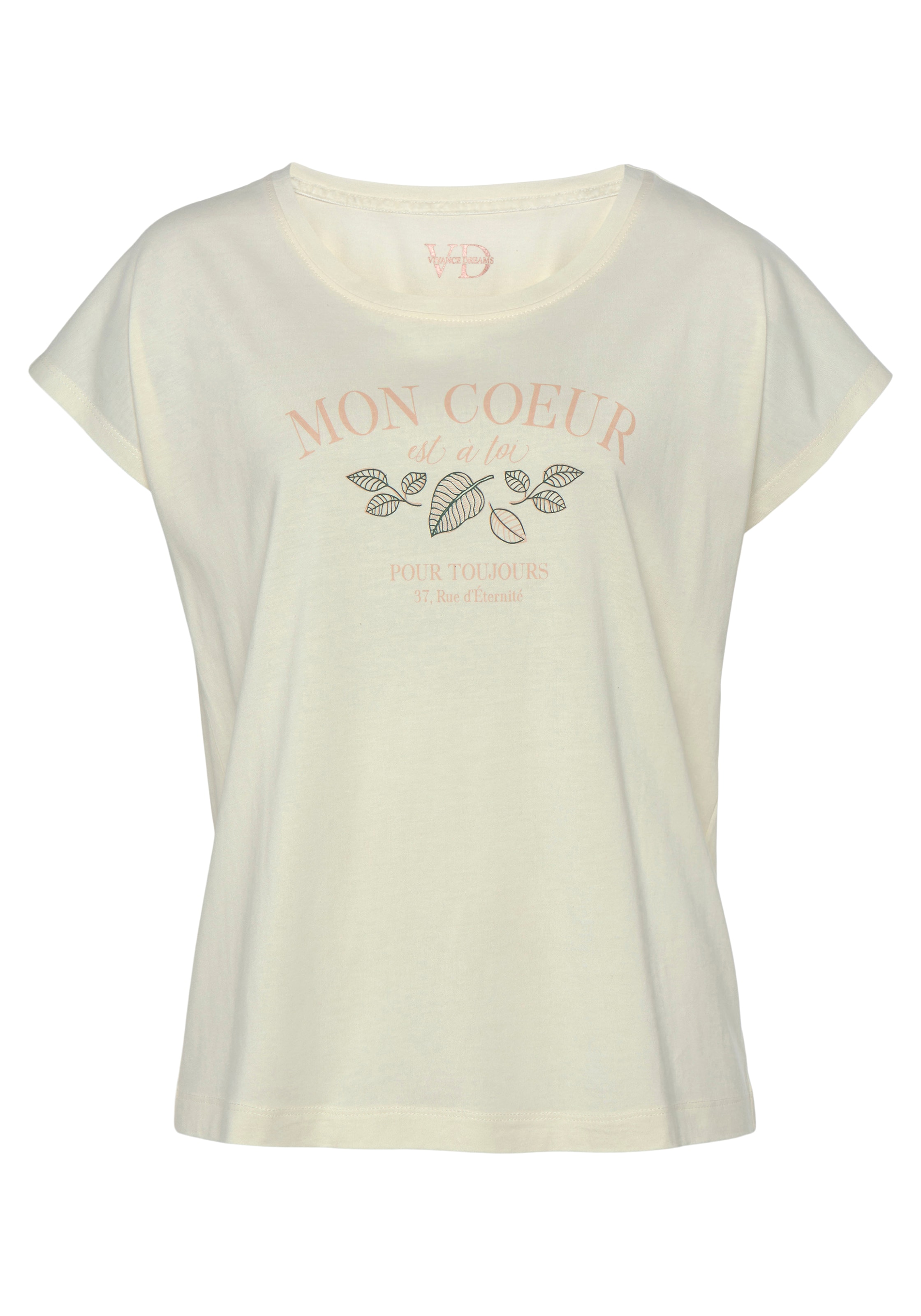 Chemise de nuit VIVANCE en beige : devant