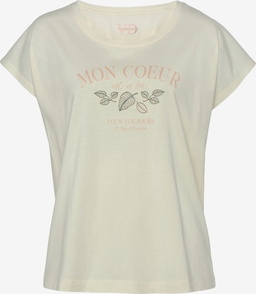 T-shirt VIVANCE en beige : devant