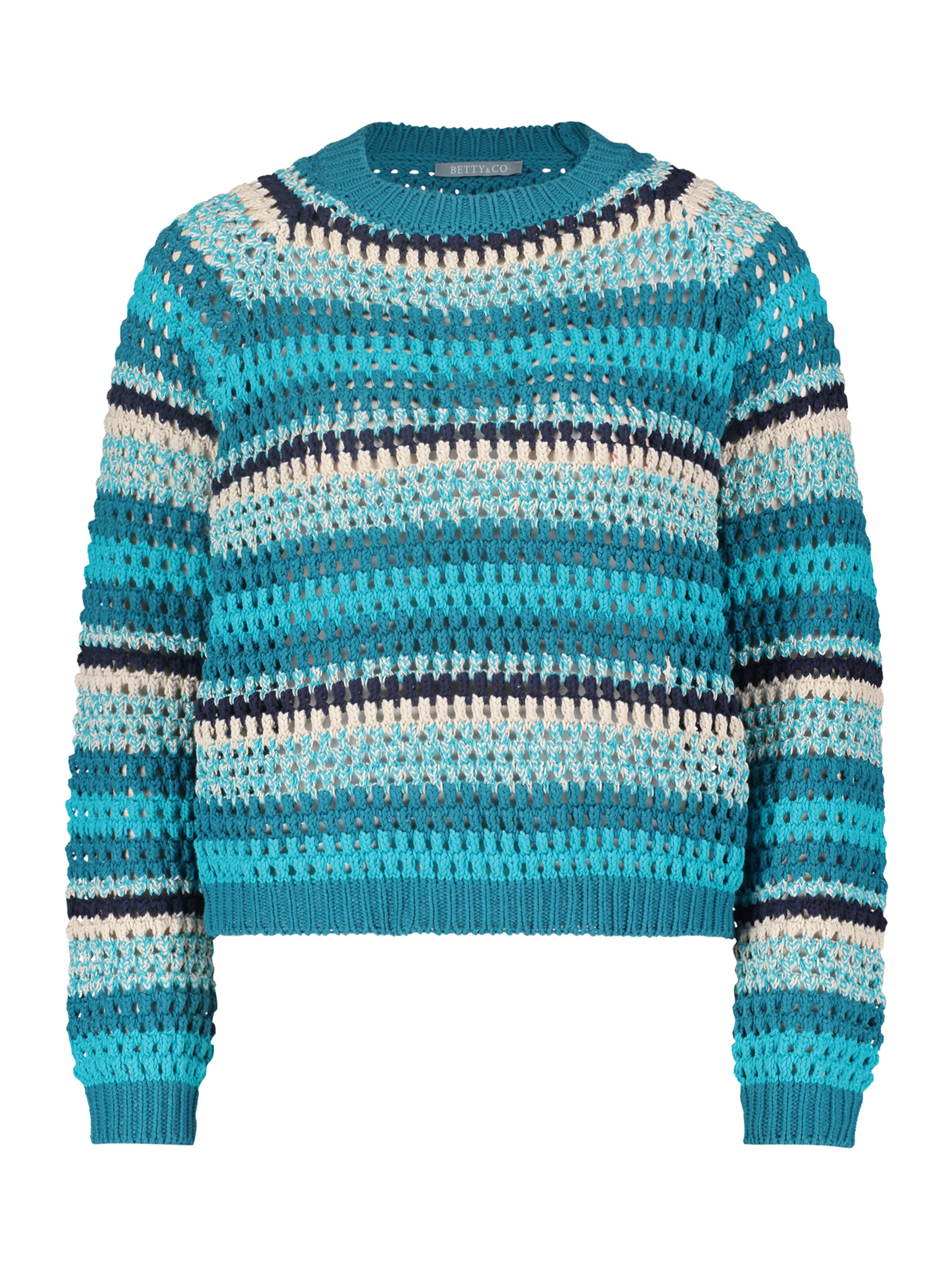 Pull-over Betty & Co en bleu : devant