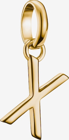 Thomas Sabo Anhänger 'Buchstabe X' in Gold: Vorderseite