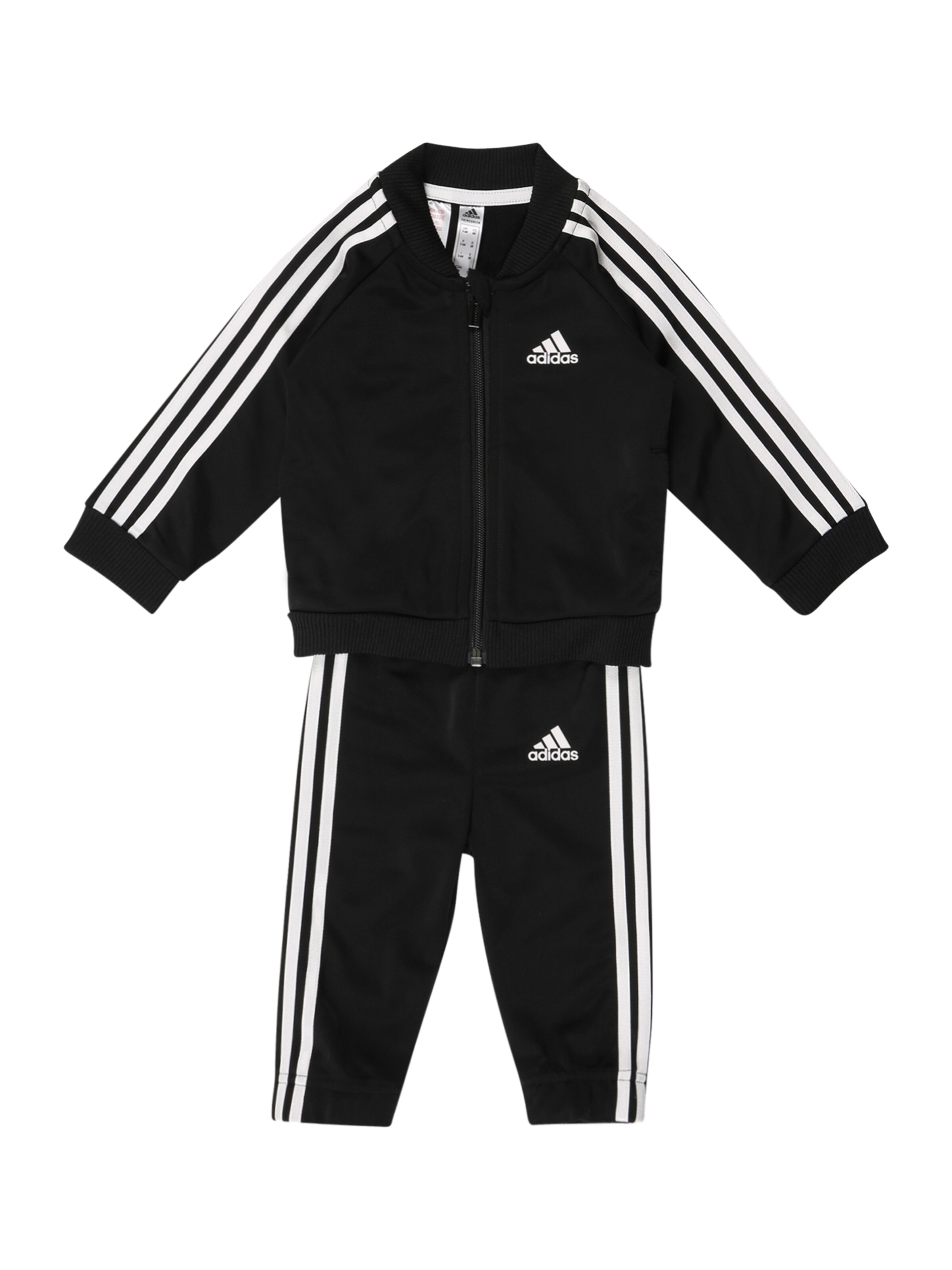 ADIDAS SPORTSWEAR Trainingsanzug '3-Stripes' in Schwarz: Vorderseite