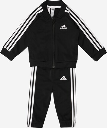 ADIDAS SPORTSWEAR Tracksuit '3-Stripes' in Black: front