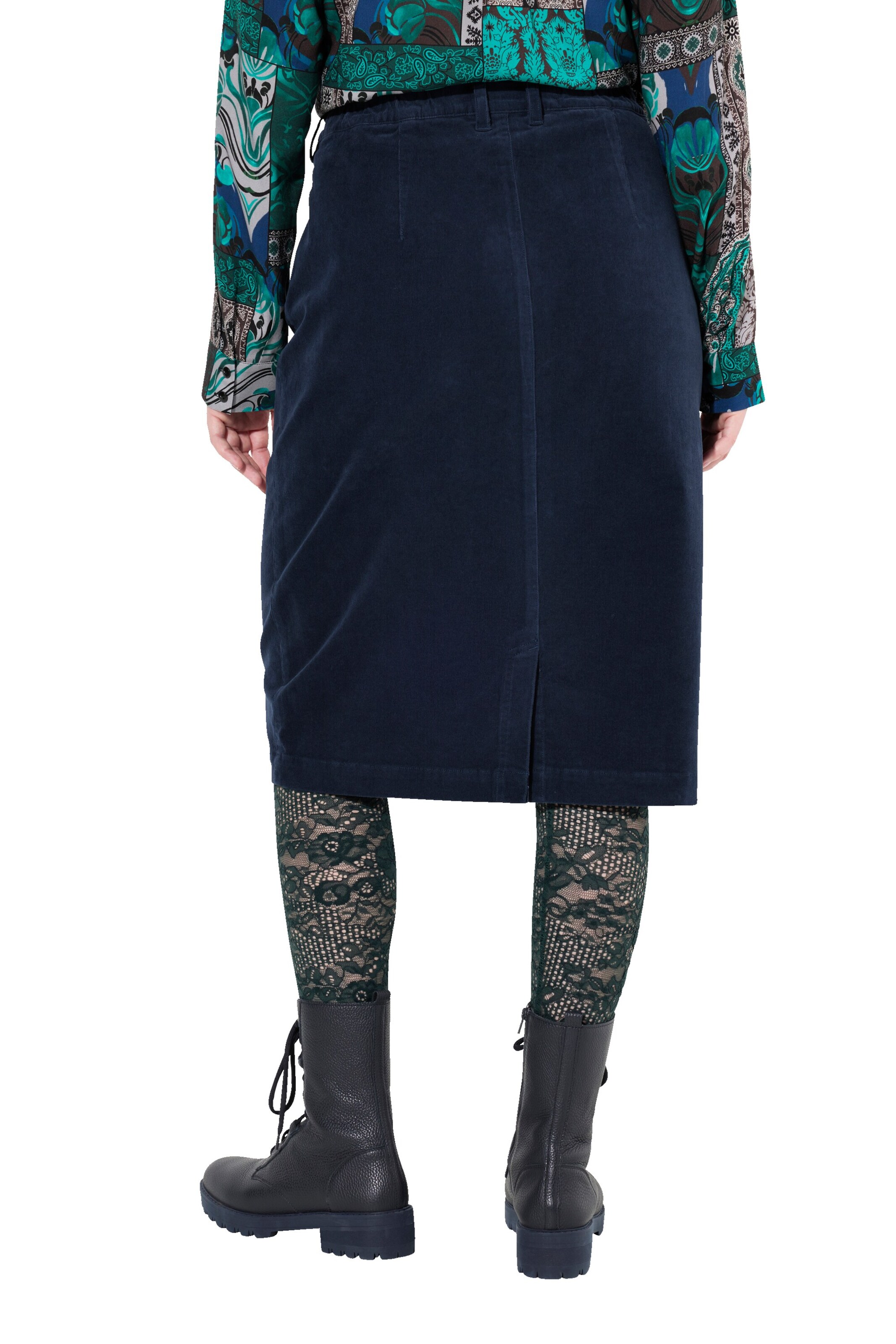 Ulla Popken Rok in Blauw