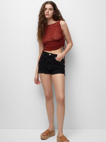 Pull&Bear Knitted top in Brown
