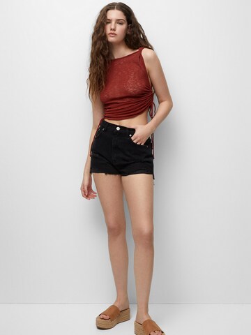 Tops en tricot Pull&Bear en marron