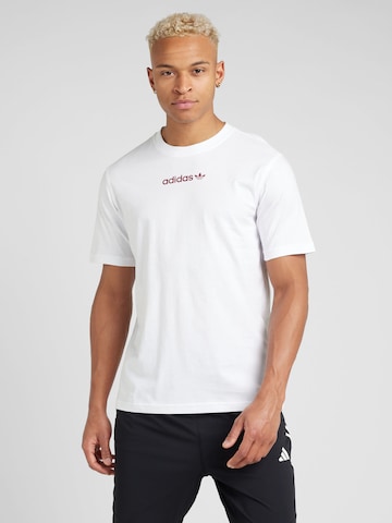 ADIDAS ORIGINALS T-shirt i vit: framsida