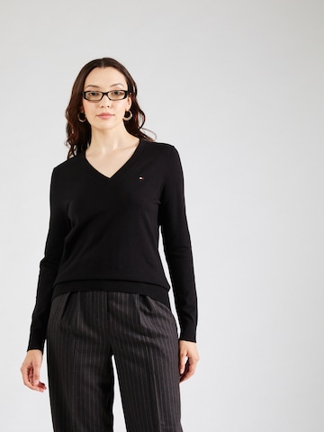 TOMMY HILFIGER Pulóver - fekete