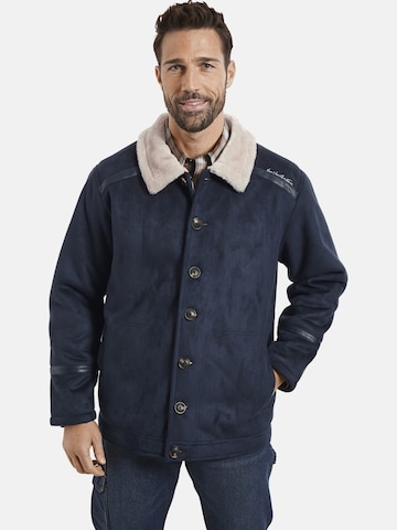 Jan Vanderstorm Between-Season Jacket ' Lothar ' in Blue: front