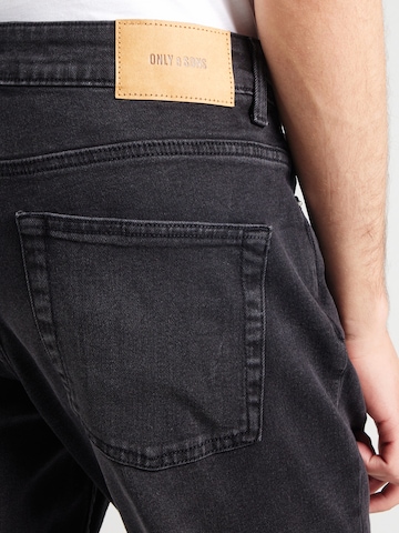 Only & Sons Regular Jeans 'ONSWEFT' in Black