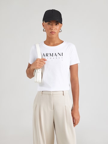 ARMANI EXCHANGE T-shirt i vit: framsida