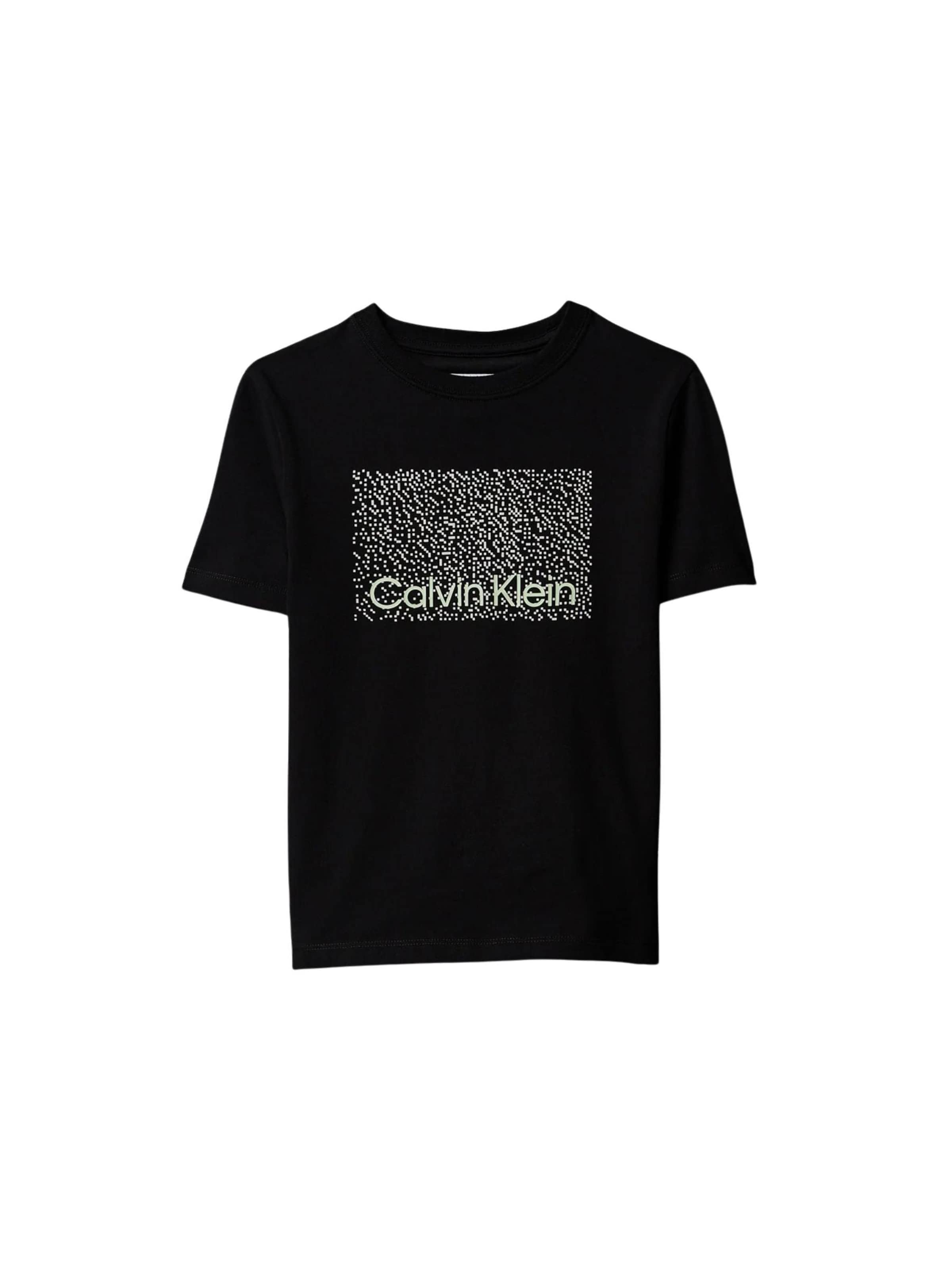 T-Shirt Calvin Klein Kids en noir : devant