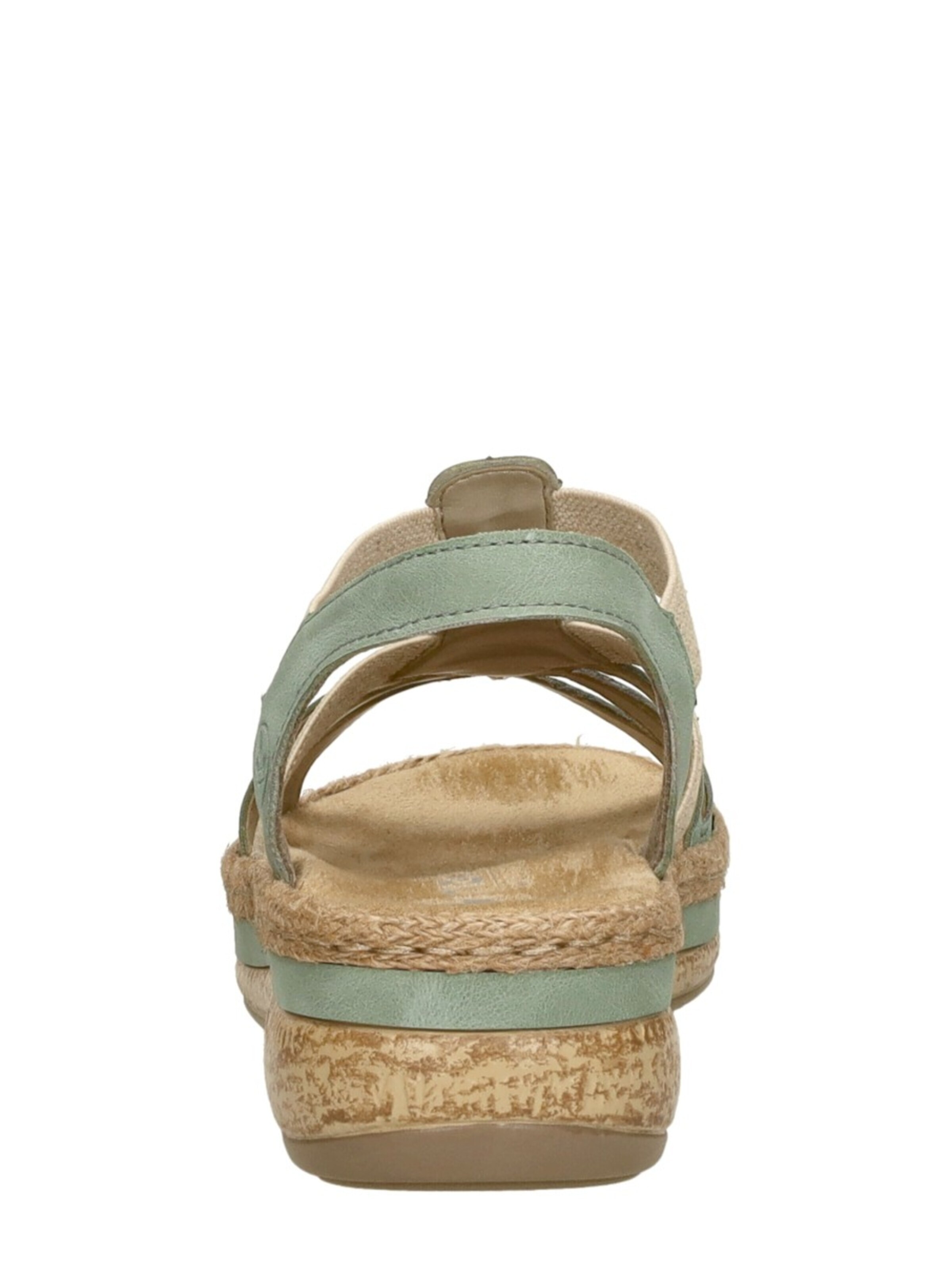 Rieker Sandal 'Sandalen Plat' in Green