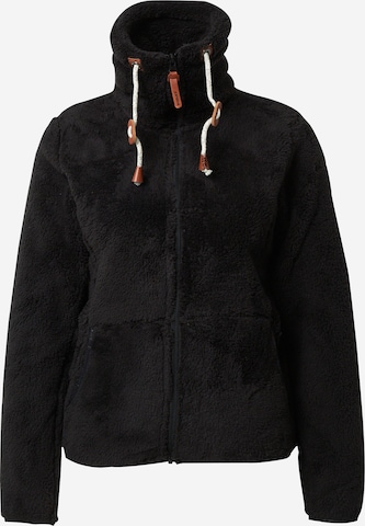 ICEPEAK Athletic fleece jacket 'COLONY' in Black: front