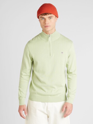 GANT Sweater 'CLASSIC' in Green: front
