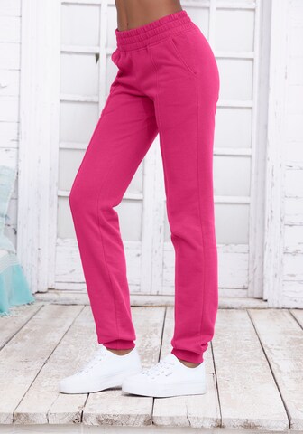 Tapered Pantaloni di H.I.S in rosa: frontale