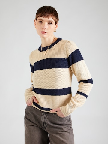 OBJECT - Pullover 'MARIK' em bege: frente