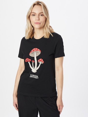 T-shirt 'KITA' ONLY en noir : devant