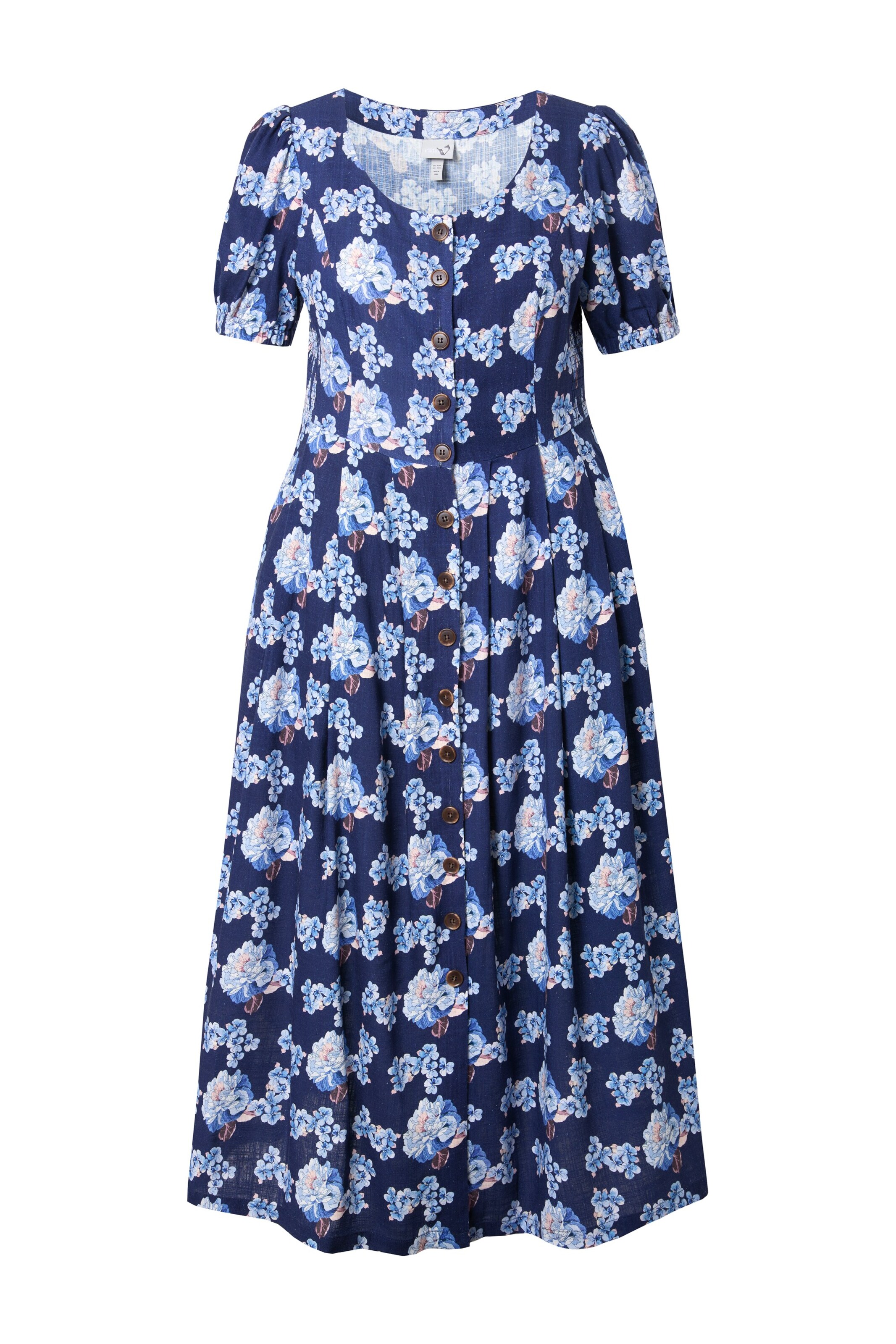 Ulla Popken Blousejurk in Blauw: voorkant