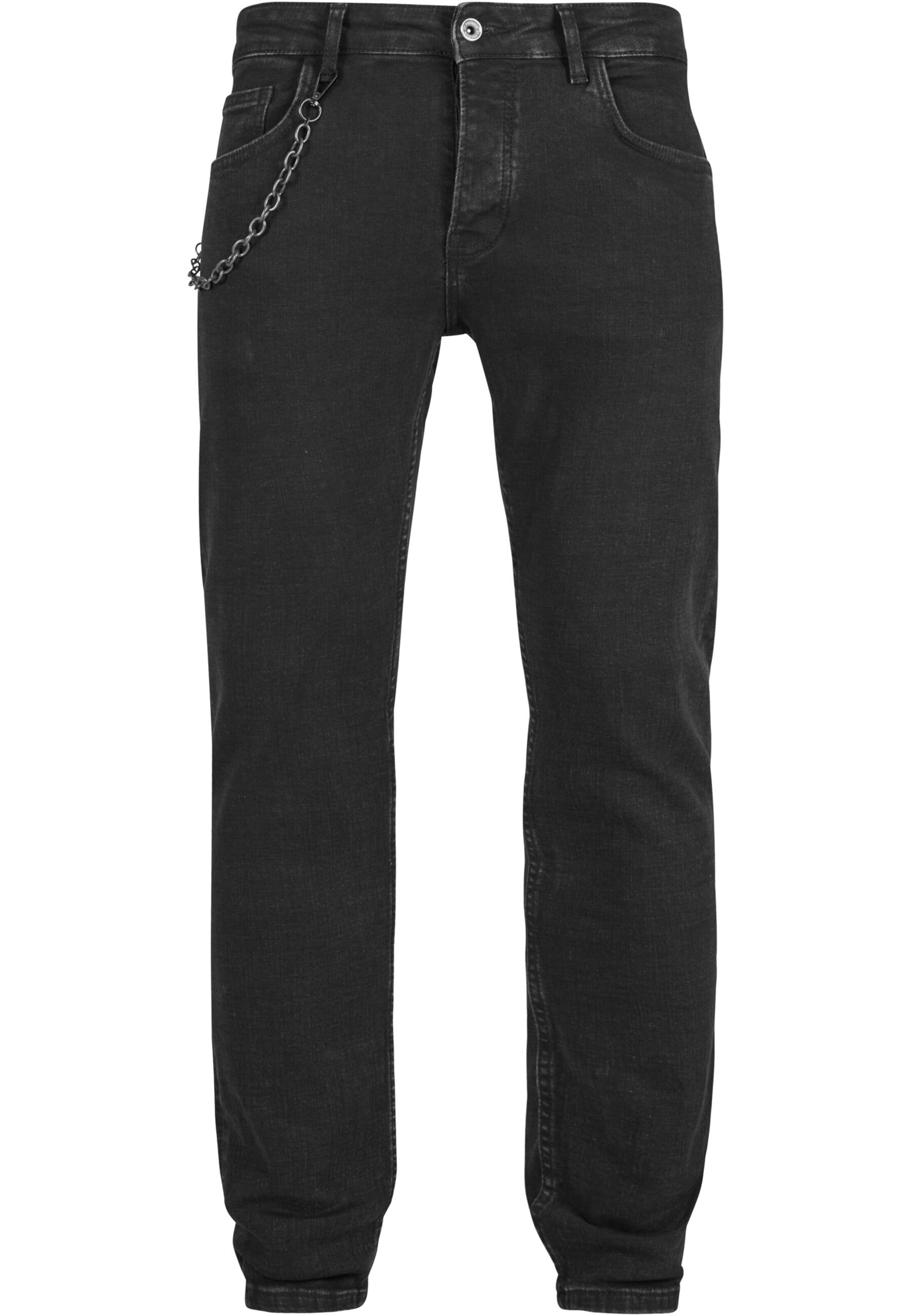 Tapered Jeans di 2Y Premium in nero: frontale