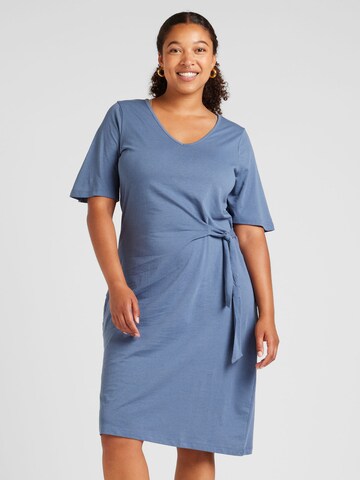 Vero Moda Curve Kleid 'VMCpina' in Blau: Vorderseite