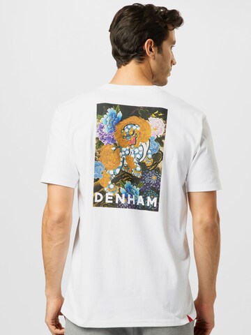 DENHAM T-Shirt 'WATERSTONE' in Weiß