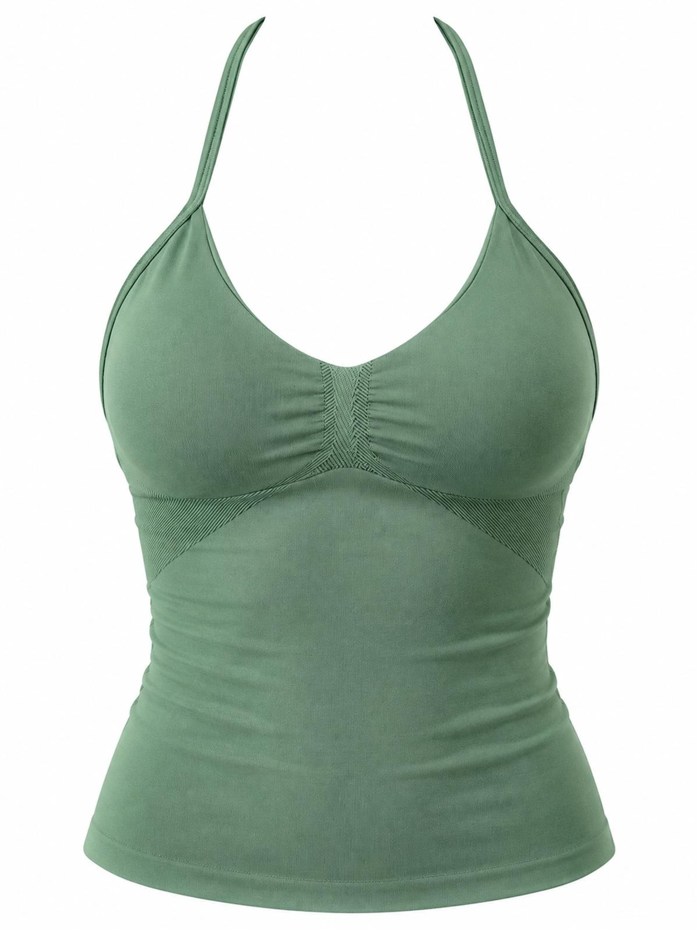 OYOJ Sporttopp 'Dynamic Halter Tank Top - Green' i grön