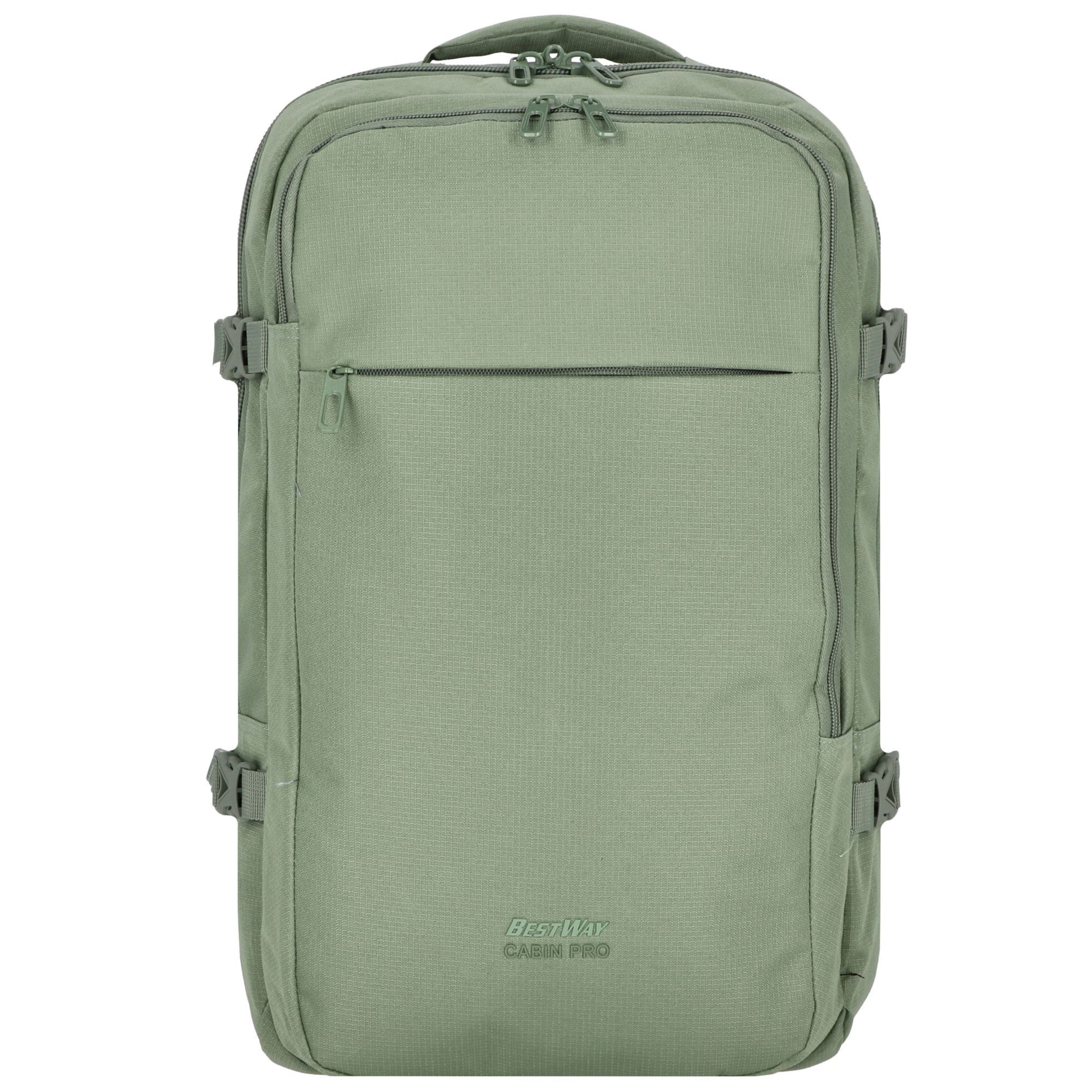Worldpack Backpack in Green: front