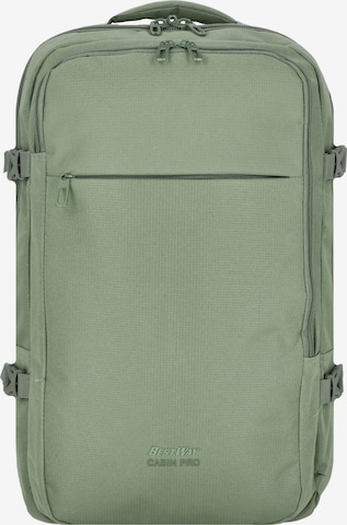 Worldpack Backpack in Green: front