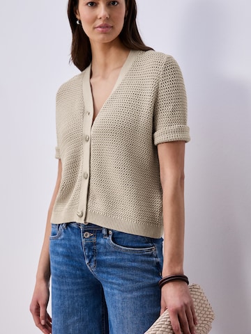 STREET ONE Вязаная кофта в Бежевый